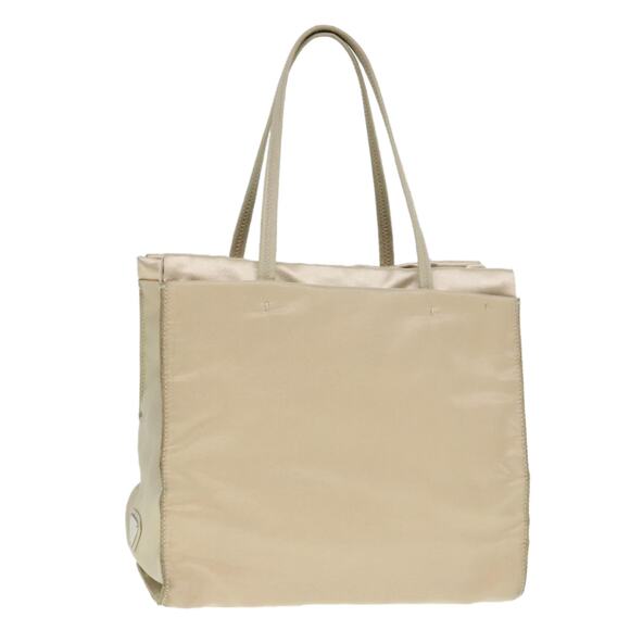 PRADA Hand Bag Nylon Beige - Picture 1 of 13